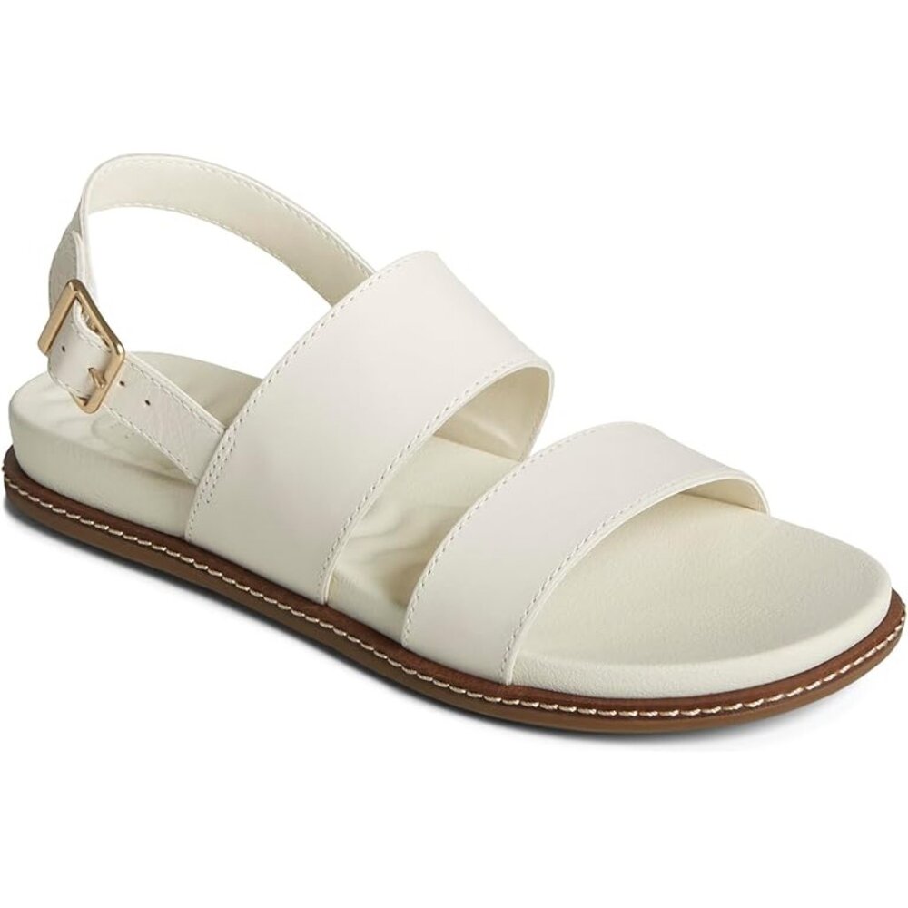 Sperry $65 Waveside Plushwave Backstrap Ivory Sz 11 NIB!